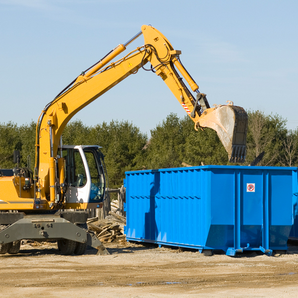 can i choose the location where the residential dumpster will be placed in Cumberland